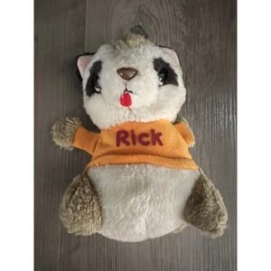 Vintage‎ Hallmark Shirt Tales 7" Plush Rick Stuffed Raccoon 1980s Good Vtg Cond!